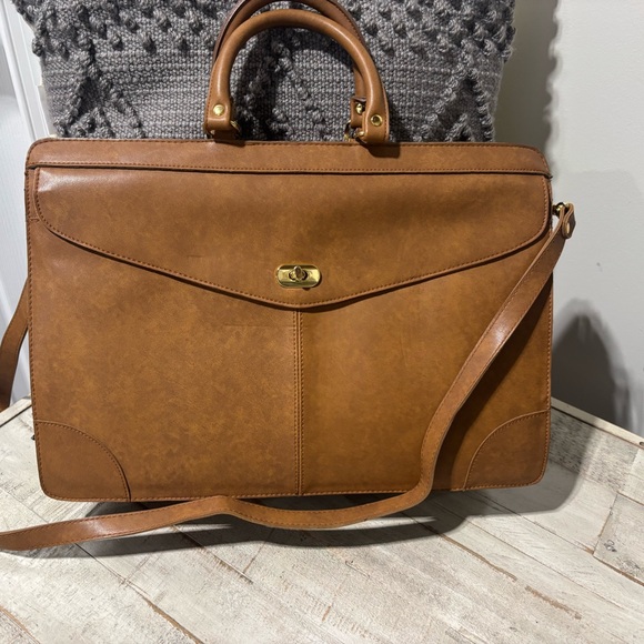 Handbags - Vintage 80’s❤️NWT Empire Orr Pecan Briefcase/Messenger Bag
